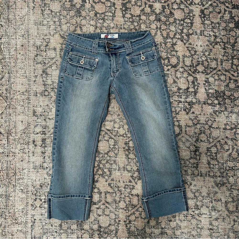 Piper Light Blue y2k capris